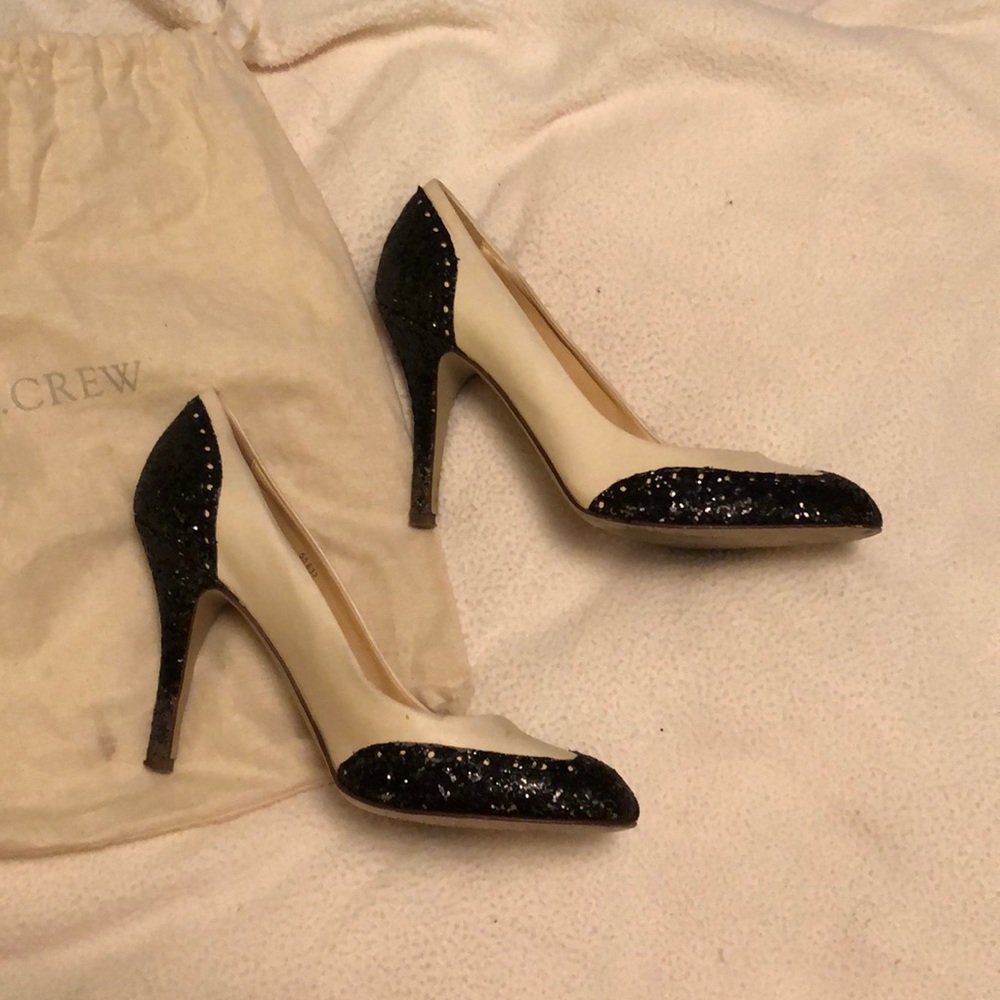 Jcrew glitter heels